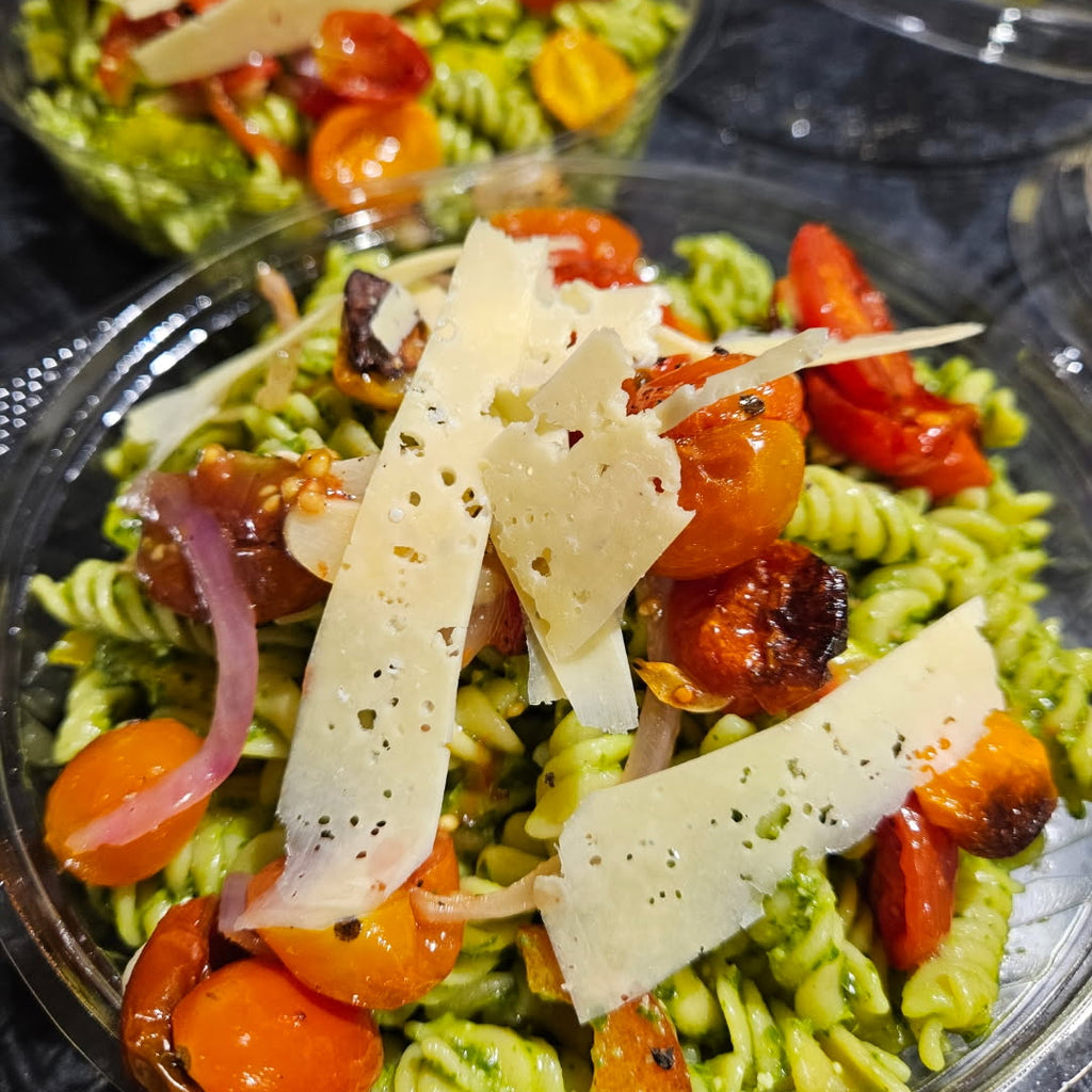 Pesto Pasta Salad Small available at The Prickly Pineapple