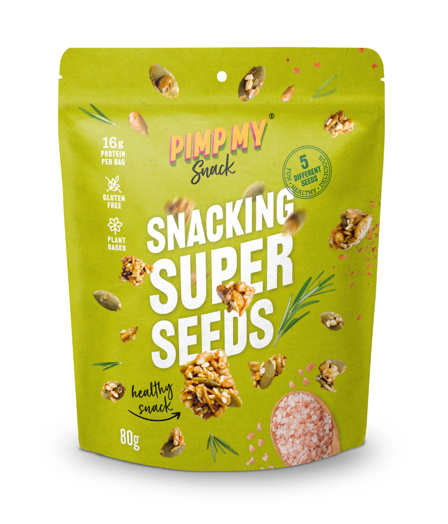 Pimp My Salad Snacking Super Seed Clusters 80g available at The Prickly Pineapple