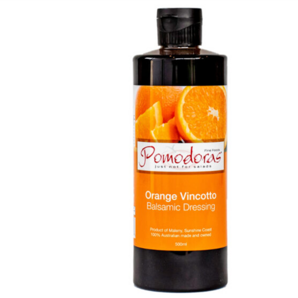 Pomodoras Balsamic Orange Vincotta Salad Dressing 500ml available at The Prickly Pineapple