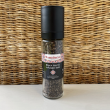 Pomodoras Black Garlic Infused Salt 200g available at The Prickly Pineapple