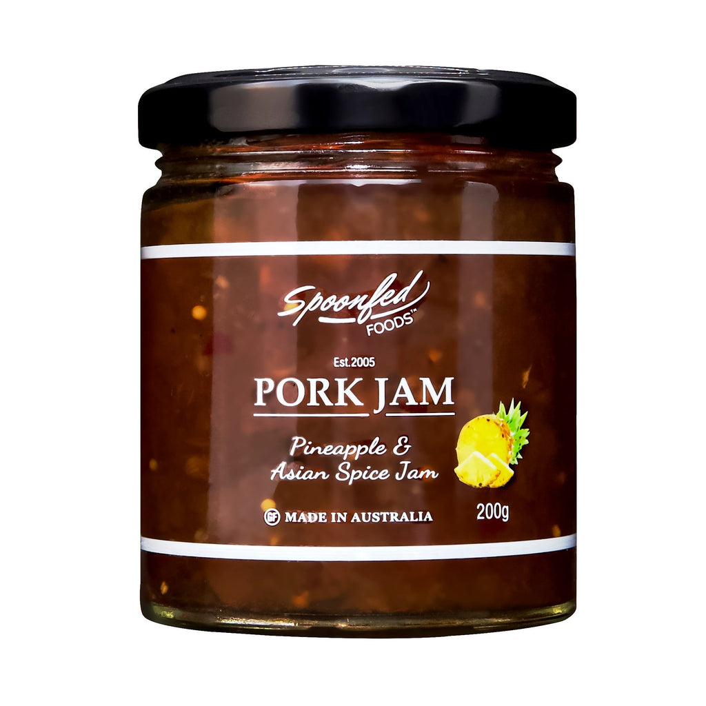 Spoonfed Foods Pork Jam 200g available at The Prickly Pineapple