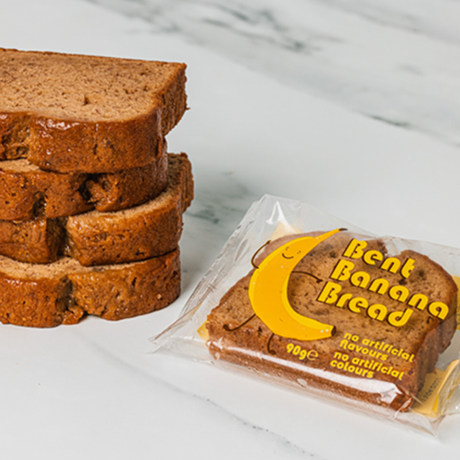 Priestly's Bent Banana Bread 90g available at The Prickly Pineapple