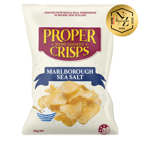 Proper Crisps Marlborough Sea Salt 150g available at The Prickly Pineapple