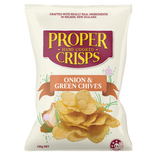 Proper Crisps Onion with Green Chives Crisps 150g available at The Prickly Pineapple