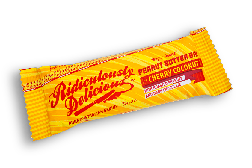 Ridiculously Delicious Peanut Butter Bar Cherry Coconut 50g