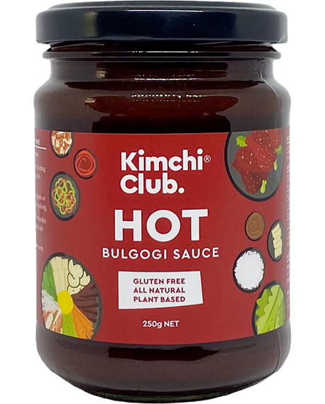 Kimchi Club Bulgogi Sauce Hot 250g available at The Prickly Pineapple