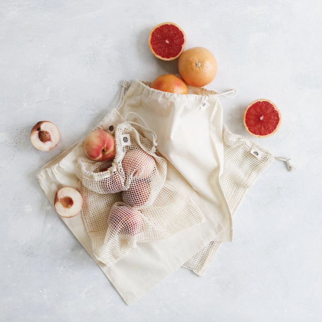 Ever Eco Reusable Organic Cotton Bag Mixed Set - 4 PACK available at The Prickly Pineapple