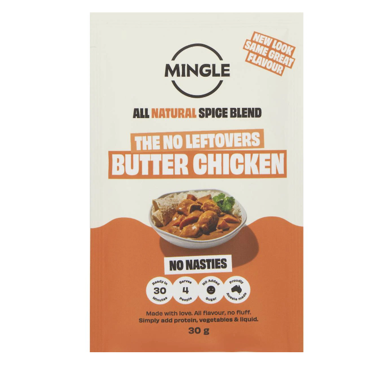Mingle Butter Chicken 30g available at The Prickly Pineapple