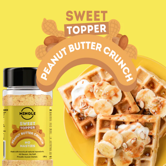 Mingle *Limited Edition* Peanut Butter Crunch Sweet Topper 130g available at The Prickly Pineapple