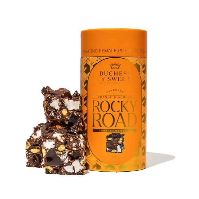 Duchess of Sweet Rocky Road Varieties 200g orange and almond available at The Prickly Pineapple