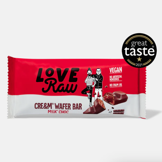 LoveRaw M:LK® choc CRE&M® Wafer Bars available at The Prickly Pineapple