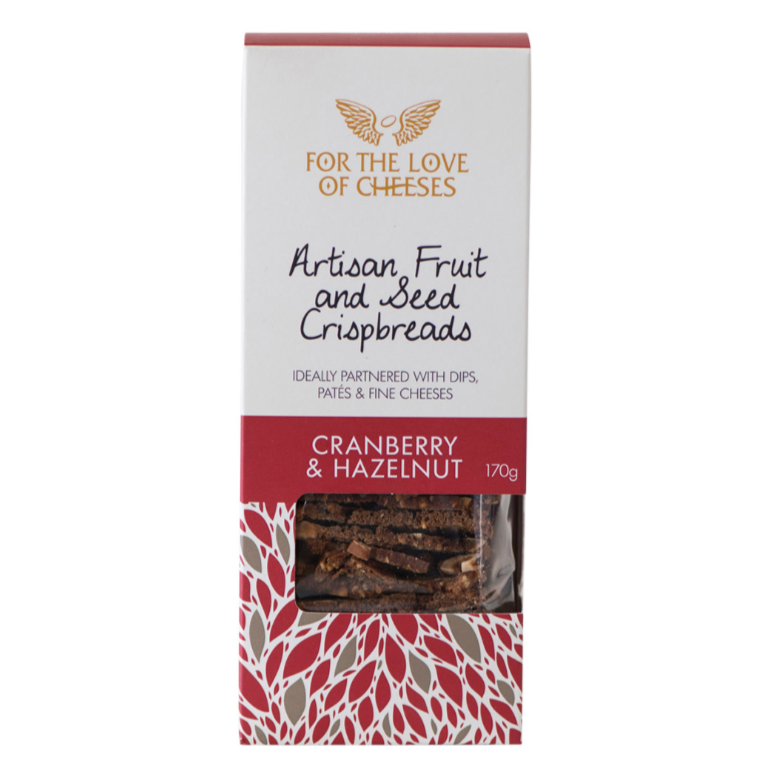 For the Love of Cheeses Fruit and Seed Crispbread Crackers 170g available at The Prickly Pineapple