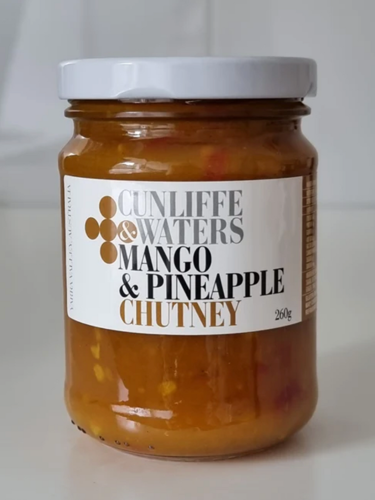Cunliffe & Waters Mango & Pineapple Chutney 260g available at The Prickly Pineapple