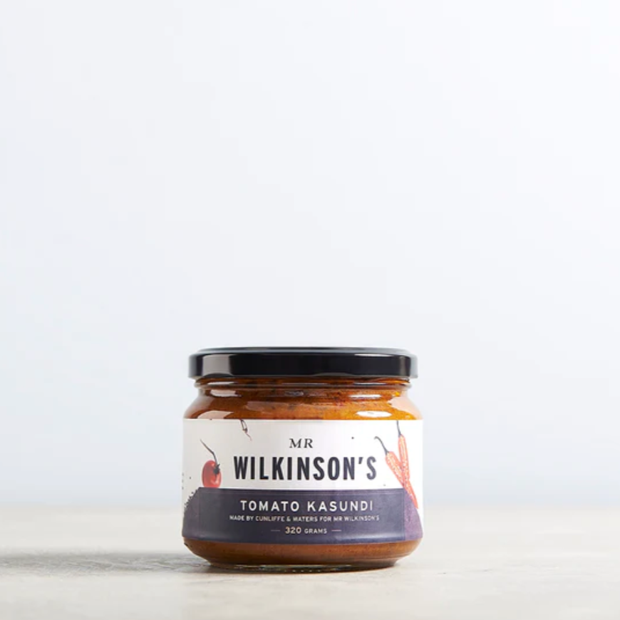 Cunliffe & Waters Mr Wilkinson’s Tomato Kasundi 360g available at The Prickly PIneapple