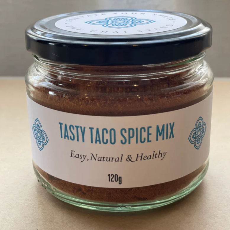The Chai Stand Tasty Taco Spice Mix 120g available at The Prickly Pineapple