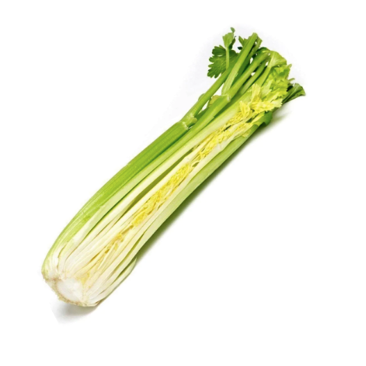 Organic Celery Bunch half available at The Prickly Pineapple