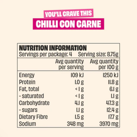 Mingle Chilli Con Carne 35g available at The Prickly Pineapple