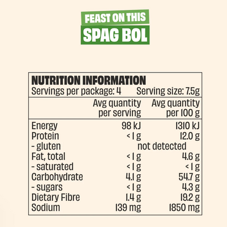 Mingle Spag Bol 30g available at The Prickly Pineapple 
