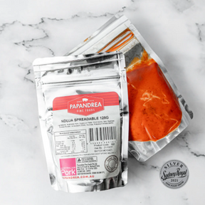 Papandrea Super Spreadable Salami infused with Red Chilli Peppers 125g available at The Prickly Pineapple