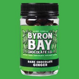 Byron Bay Chocolate Co. Dark Chocolate Ginger 210g available at The Prickly Pineapple