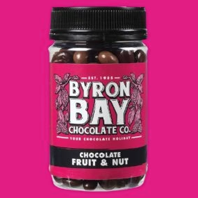 Byron Bay Chocolate Co. Chocolate Fruit & Nut 230g available at The Prickly Pineapple