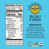 The Good Crisp Co. Sea Salt & Vinegar Potato Crisps 160g available at The Prickly Pineapple