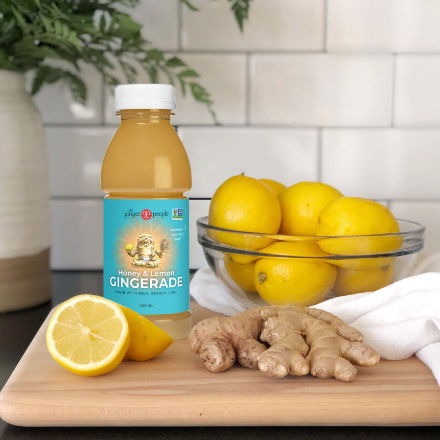 The Ginger People Honey & Lemon Gingerade 360ml available at The Prickly Pineapple