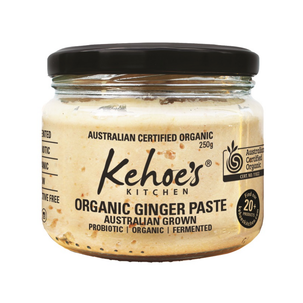 Kehoes Organic Fermented Ginger Paste 200g available at The Prickly Pineapple