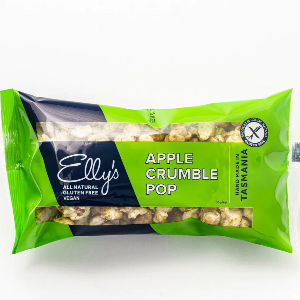 Elly's Gluten Free Apple Crumble Pop 65g available at The Prickly Pineapple