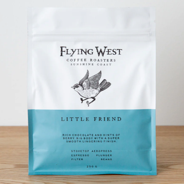 Flying West Coffee Roasters Little Friend available at The Prickly Pineapple