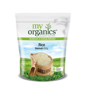 My Organics Basmati Rice 650g available at The Prickly Pineapple