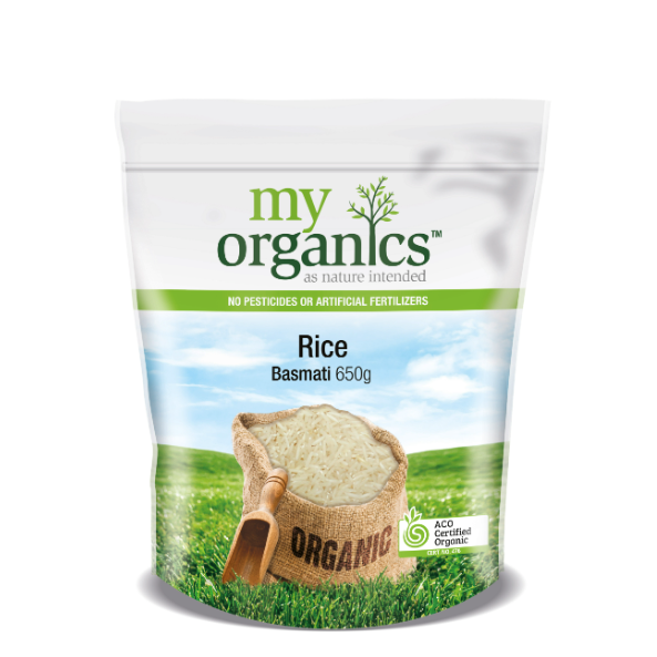 My Organics Basmati Rice 650g available at The Prickly Pineapple