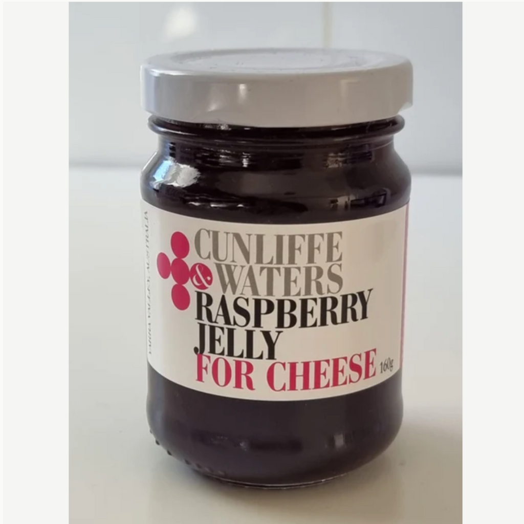 Cunliffe & Waters Raspberry Jelly for Cheese 160g available at The Prickly Pineapple