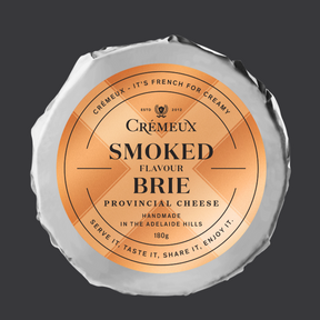 Crémeux Provincial Cheese Smoked Brie 180g available at The Prickly Pineapple