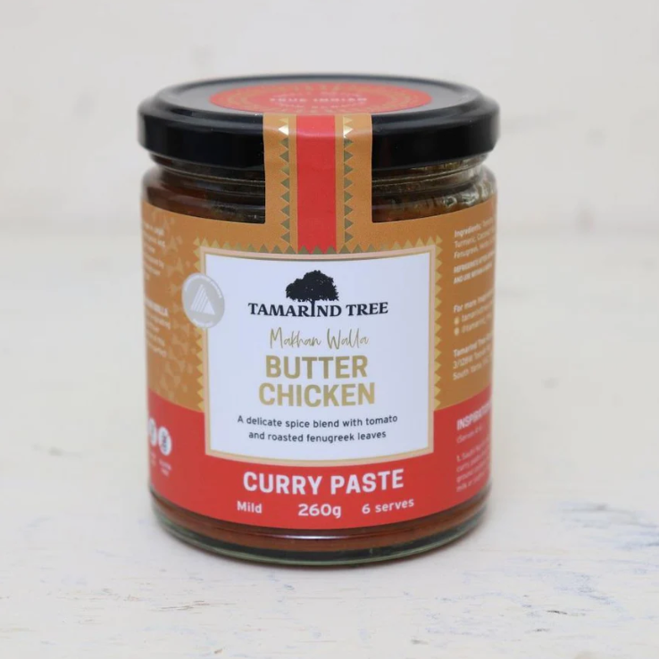 Tamarind Tree Butter Chicken Curry Paste Mild 260g available at The Prickly Pineapple