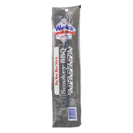 Wintulichs Smallgoods Smokey BBQ Big Boy Biersticks 50g available at The Prickly Pineapple