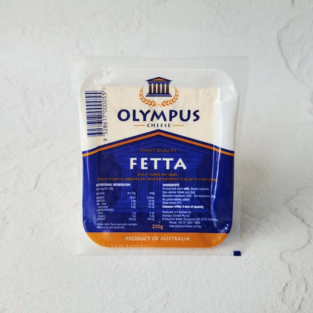 Olympus Cheese Fetta 200g available at The Prickly Pineapple