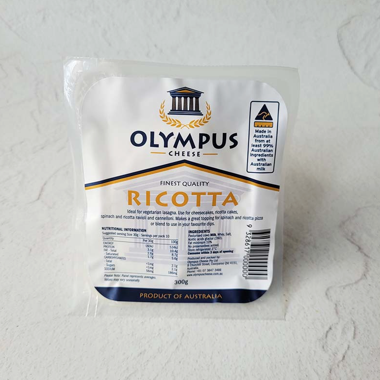 Olympus Cheese Ricotta 200g available at The Prickly Pineapple