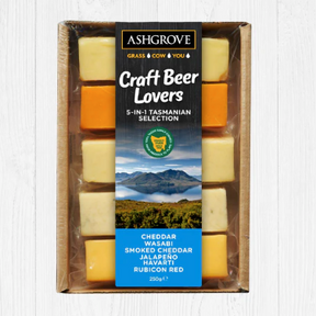 Ashgrove Craft Beer Lovers Cheese Selection 250g available at The Prickly Pineapple