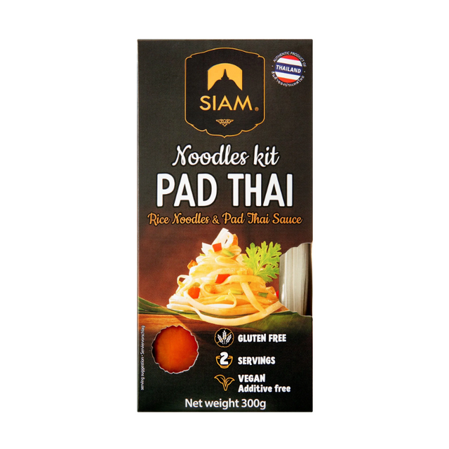 Siam Pad Thai Noodle Kit 300g available at The Prickly Pineapple