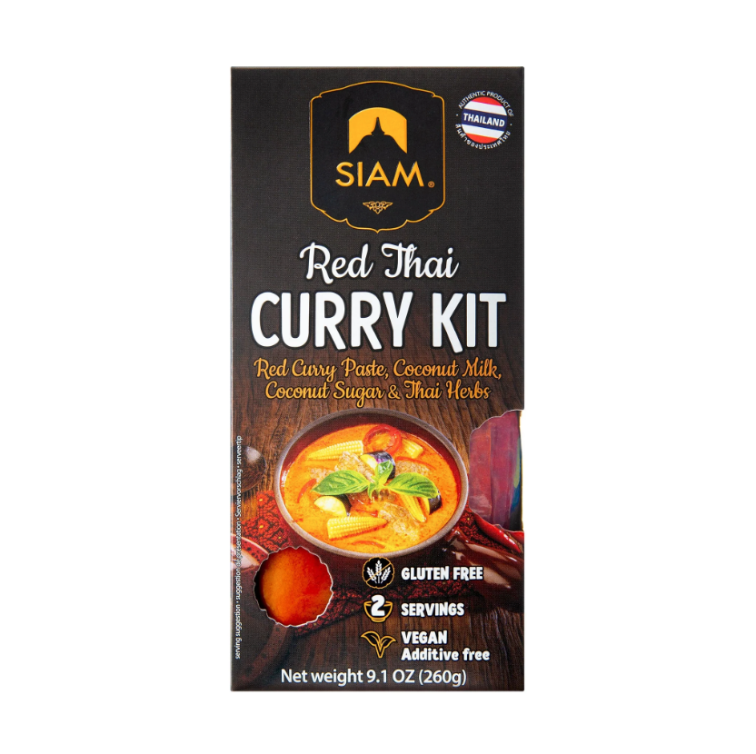 Siam Red Thai Curry Kit 260g available at The Prickly Pineapple