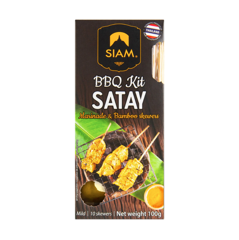 Siam Satay BBQ Kit 100g available at The Prickly Pineapple