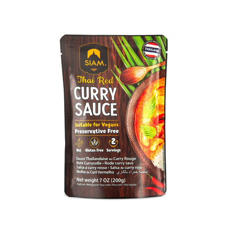 Siam Thai Red Curry sauce 200g available at The Prickly Pineapple