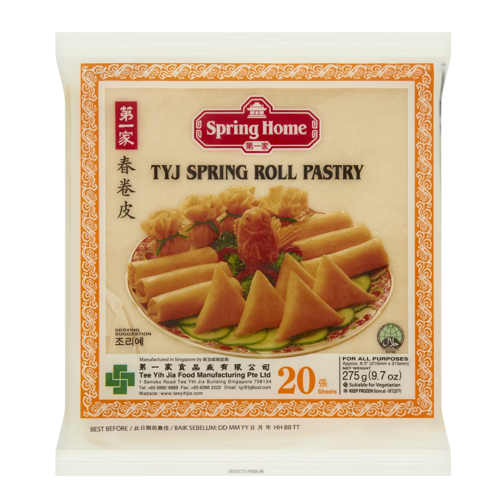 Spring Home TVJ Spring Roll Pastry 275g available at The Prickly Pineapple