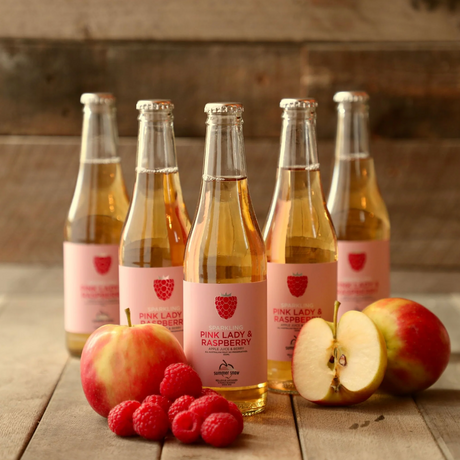 Summer Snow Pink Lady & Raspberry Sparkling Juice 330ml available at The Prickly Pineapple