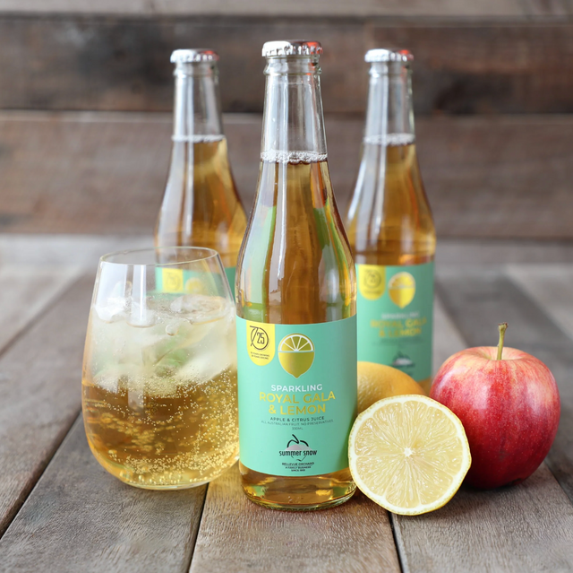 Summer Snow Royal Gala & Lemon Sparkling Juice 330ml  available at The Prickly Pineapple