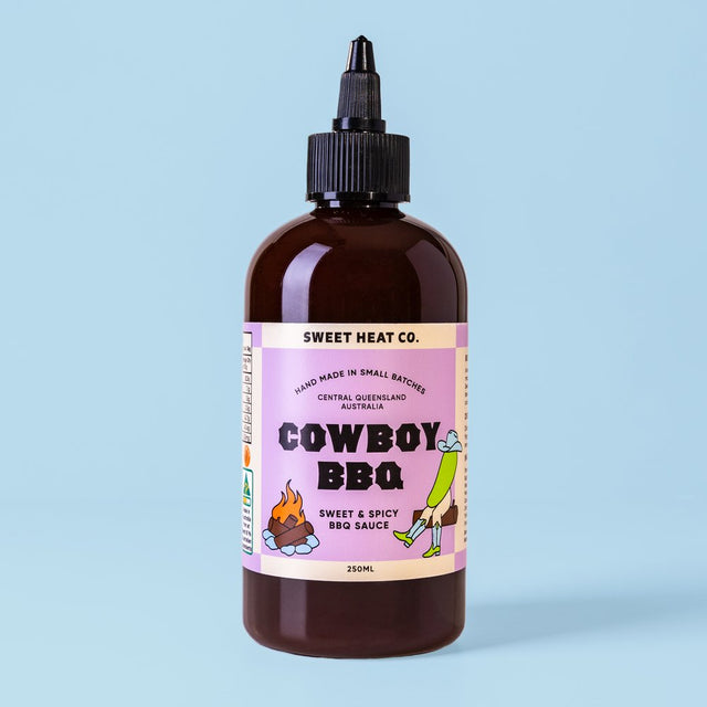 Sweet Heat Co. Cowboy BBQ 250ml available at The Prickly Pineapple