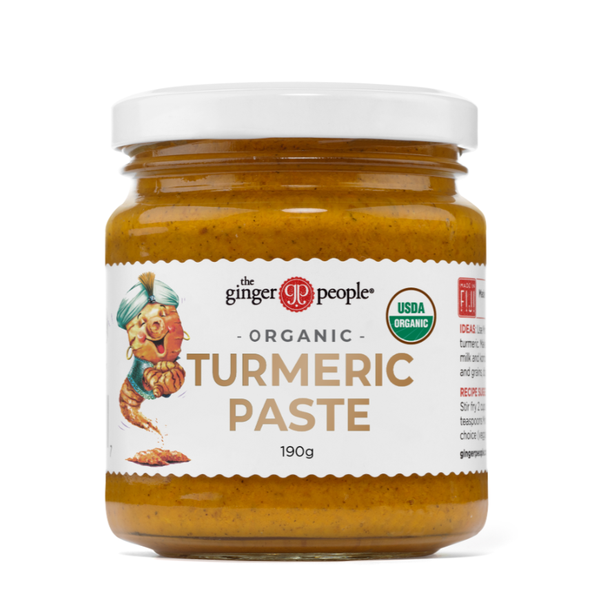 The Ginger People Organic Turmeric Paste jar 190g available at The Prickly Pineapple