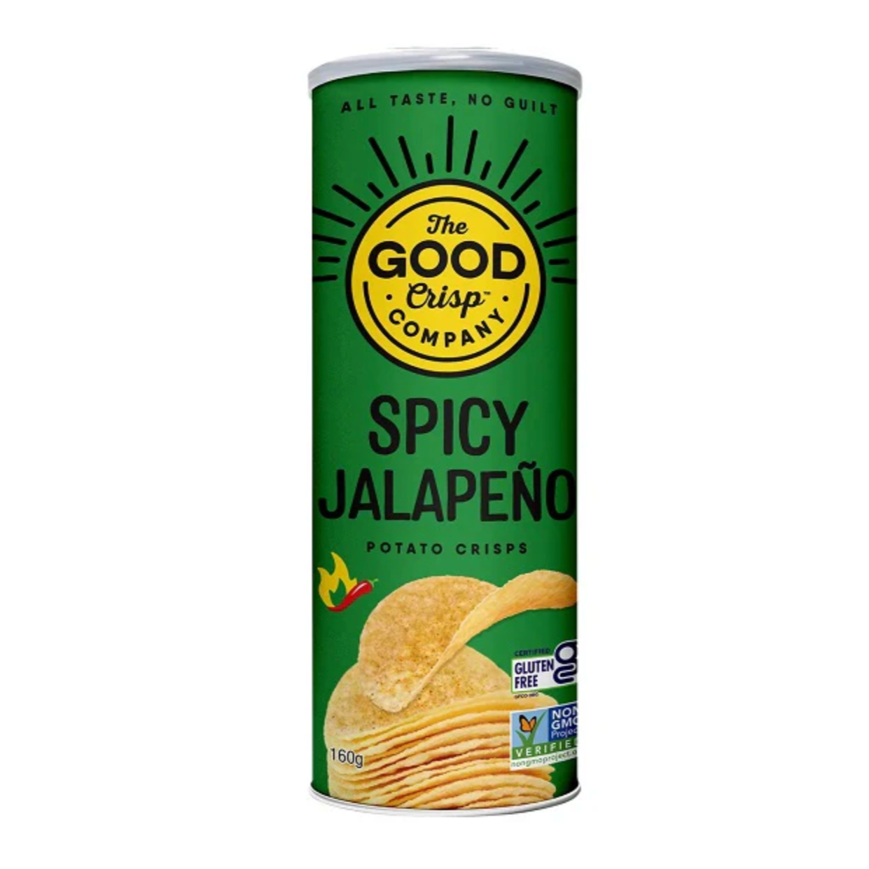 The Good Crisp Co. Spicy Jalapeno Potato Crisps 160g available at The Prickly Pineapple