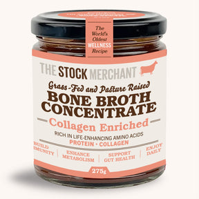 The Stock Merchant - Bone Broth Concentrate - Collagen Enriched 275g available at The Prickly Pineapple